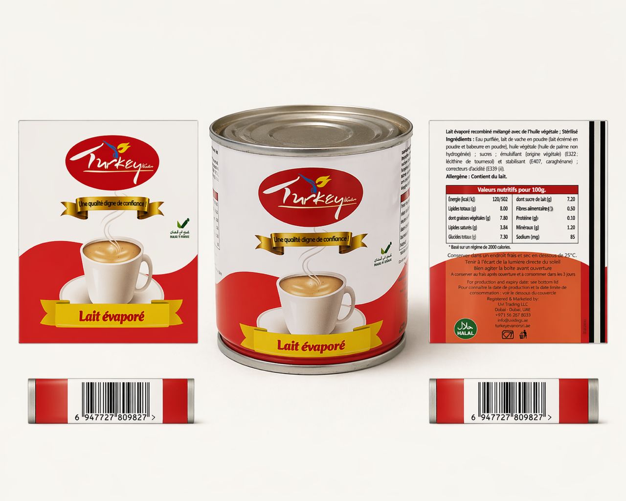 Turkey Evaporated Milk Tin 400g